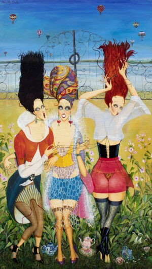 Самостална изложба слика Милке Вујовић 3 Vestice 2022.115x 65 cm