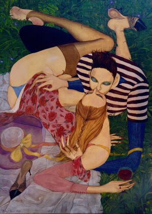 Самостална изложба слика Милке Вујовић 2 Vrtoglavica 2023. 90x65 cm