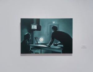 Вељко Вучковић, Day Into Night, уље на платну, 62×92 цм, 2025.