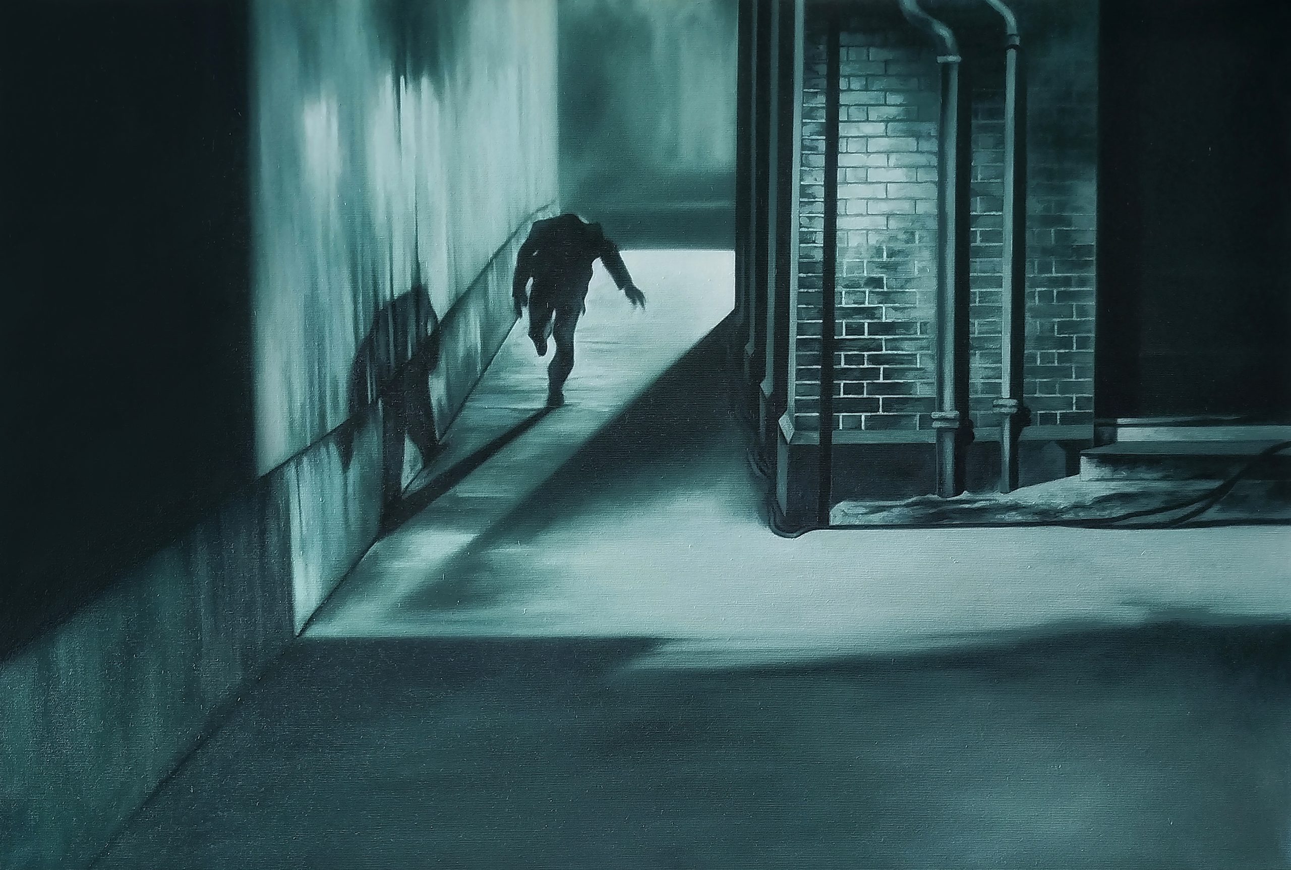 Вељко Вучковић, Cul-de-sac, уље на платну, 62×92 цм, 2025.