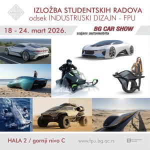 02 Baner SAJAM AUTOMOBILA 2026 Izlozba studenata Odseka ID